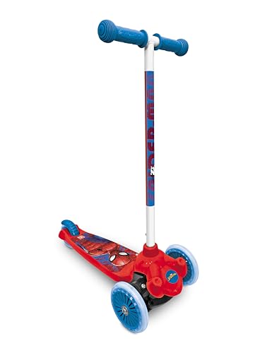 Mondo 18395 - Ultimate Spiderman Twist & roll, patinete 2 ruedas delanteras, 18 395
