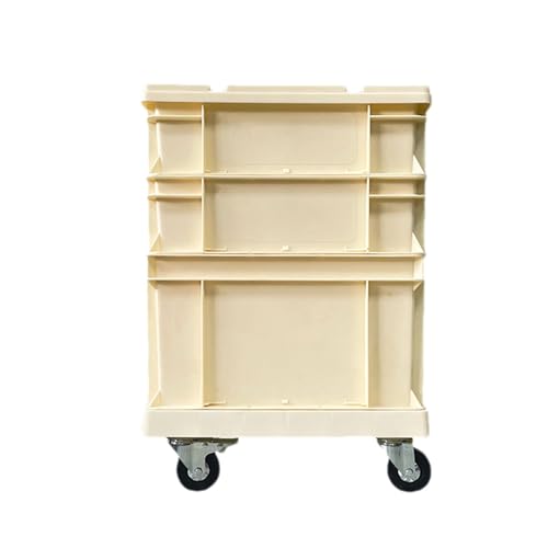 Portable Wheeled Tool Box - Heavy-Duty Industrial Tool nizer with Lockable Lid, Stackable Design & Brake Wheels for Easy Mobility | Ideal for Outdoor Storage