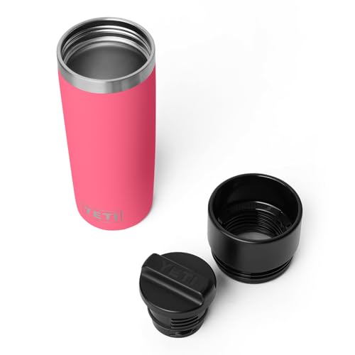 Image of YETI Rambler 16 oz Travel Bottle, Stainless Steel, Vacuum Insulated with Leakproof Commuter Cap, Tropical Pink
