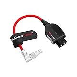 Alvin's Cables Smart-D-Tap auf drehbaren abgewinkelten 0B 2-Pin Stecker für Blackmagic Pyxis | SmallRig, ultraweiches rotes Kabel 15cm