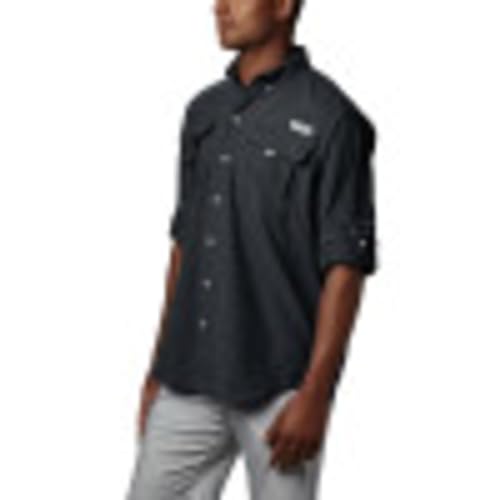 Columbia Camisa masculina PFG Bahama™ II manga comprida, preta, grande