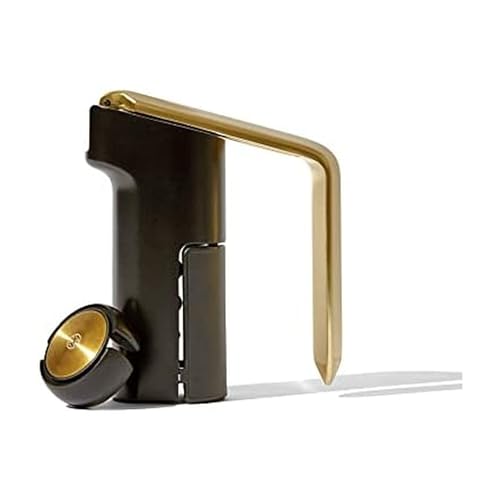 RBT Vertical Lever Corkscrew Wine Opener with Foil Cutter and Extra Spiral, Black