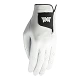 PXG Golf Mens Players Glove Right Handed Golfer Left Handed Glove Cabretta Leather Medium/Large White