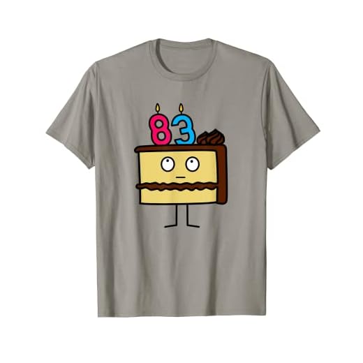 Pastel de cumpleaños 83 con velas glaseado de chocolate vainilla Camiseta