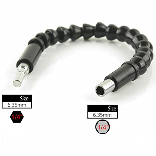 Hex Shank Shaft Flexible Extension Screwdriver Drill Bit Kit Adaptor 1/4 Inch Screw Power Drill Connection Tips Adapter #TOP5
