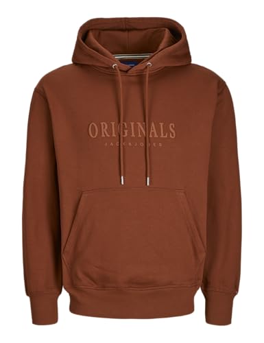 JACK & JONES Jorfrederiksberg Sweat à Capuche Sn Sweatshirt, Marron, M Homme JACK & JONES Jorfrederiksberg Sweat à Capuche Sn Sweatshirt, Marron, M Homme