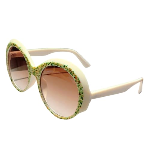Lunettes de soleil rondes vintage avec verres dégradés protecteurs