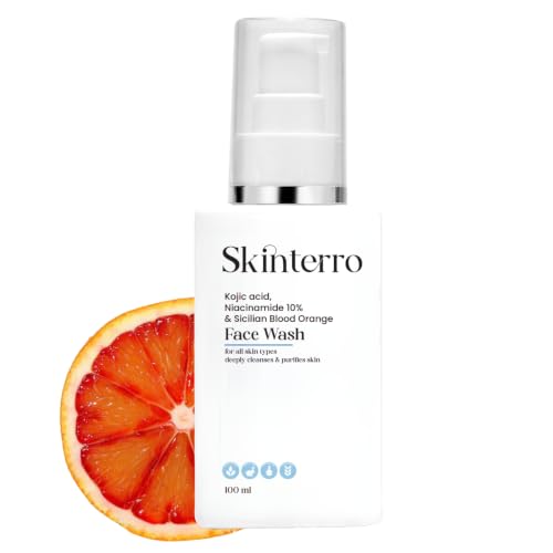 Image of Kojic Acid Face Wash with Niacinamide 10% & Sicilian Blood Orange, Deep Cleansing Facial Cleanser for Dirt, Oil & Impurities, Refreshing Daily Face Wash for All Skin Types, 100 ml