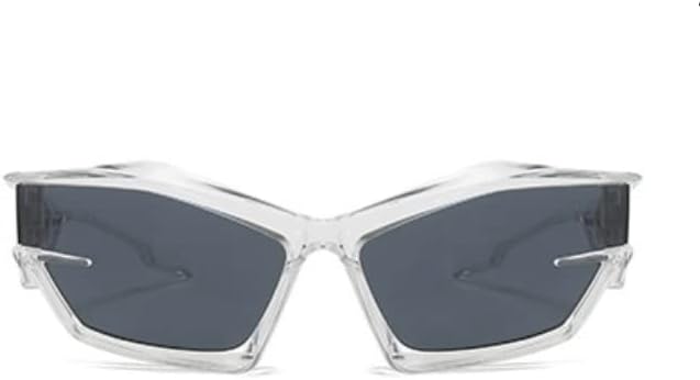 Miniatura 6 de W&Y YING Y2K - Lentes de sol para hombres y mujeres, modernos murciélagos futuristas, protectores envolventes, gafas deportivas geniales