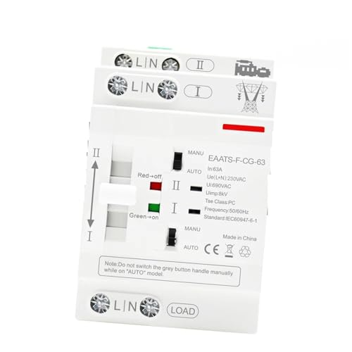 ATS commutateur de transfert automatique 2P 63A pour double puissance ininterrompue