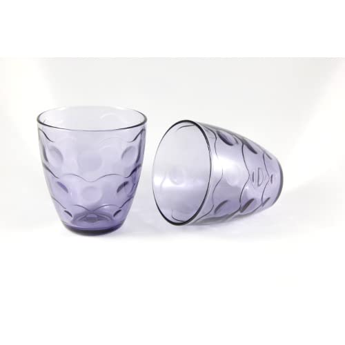Pasabahce Lot de 6 verres à eau et à jus Violet 285 ml
