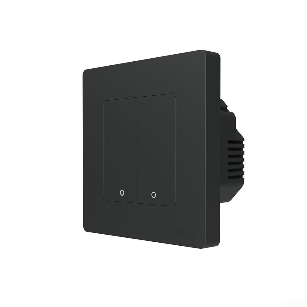 Interruptor de luz táctil inteligente para MOES para ZigBee Interruptor de luz inteligente, interruptor de pared, serie de anillos de estrella, botón táctil, control remoto, 86 x 86 mm