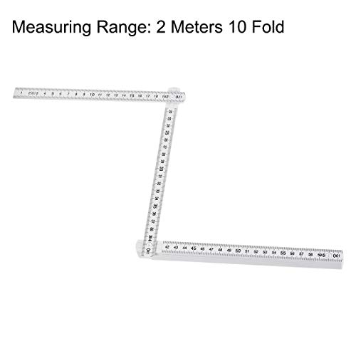 Règle pliante en ABS de 2m blanche idéale pour la rénovation de maison et mobilier - 3