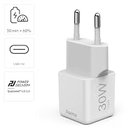 Hama Schnellladegerät USB C, Super-Mini-Format 2,85 x 2,85 x 3,10 cm, 30W – Ansicht 2