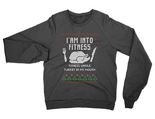 Pull de Noël fitness grande taille XXL noir pour rester à l'aise