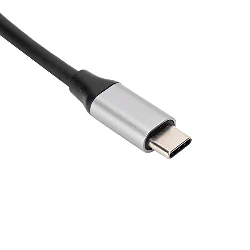 Conversor Tipo C para HDMI portátil Plug and Play Compatibilidade forte Conversor USB prateado Desig