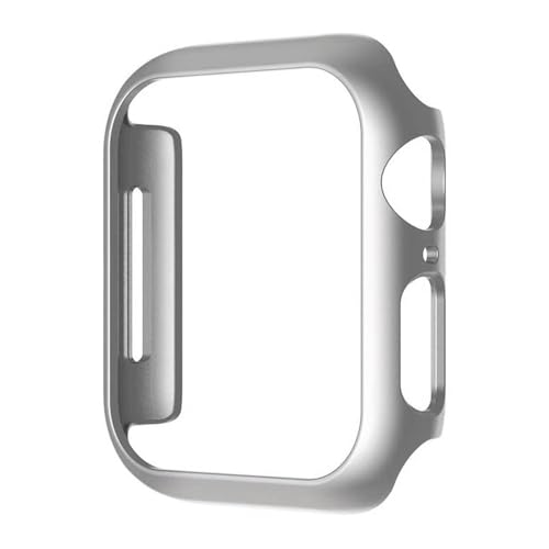 Coque Apple Watch 44mm rigide et fine en PC argent clair