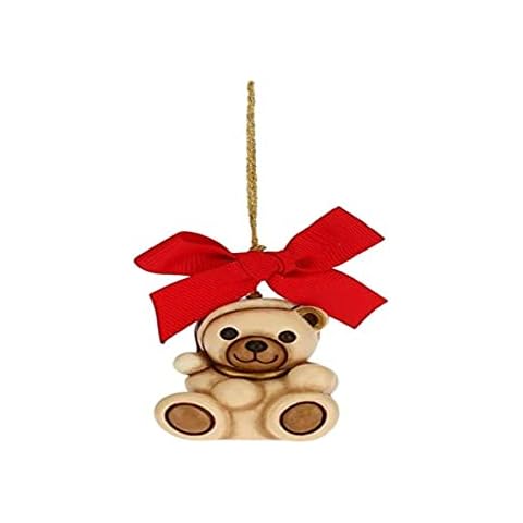 THUN - Adorno para árbol de Navidad Oso - Decoraciones de Navidad Casa - Cerámica - 4,2 x 3,5 x 5 cm Cover