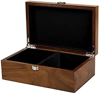 Chess Box Large Walnut with Metal Clasp 3.75