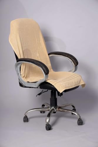 Image of ROMAN HOME Car & Office Chair Towel with 2 Tie Knots| Super Soft 400 GSM (2, Mango)