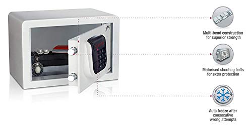 Godrej Safe| Access | Electronic locker | 8 ltrs| Weight 5kg | Password 3-8 digits | Manual over-ride| Suitable for cupboards, homes & offices - Image 6