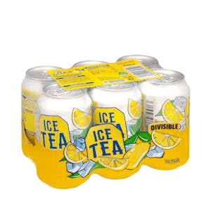 Refresco té sabor limón Hacendado 6 latas x 330 ml Pack 2