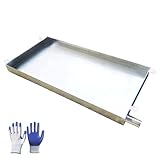 Bandeja de goteo de acero inoxidable con drenaje para aire acondicionado y plantas en maceta, evita daños por agua