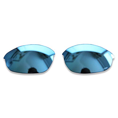 Image of POLARLENS Polarised Replacement Lenses for Oakley Half Jacket - Compatible with Oakley Half Jacket Sunglasses (Smoke Blue)