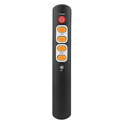 Wendry TV Remote Control, Universal Remote Control for Learning with Large Buttons, Smart Controller for TV VCR Dvd DVB HiFi VCR Especially for Elderly.(Orange) Cover