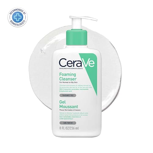 Cerave Foaming Cleanser for Normal to Oily Skin with Hyaluronic Acid 236ml