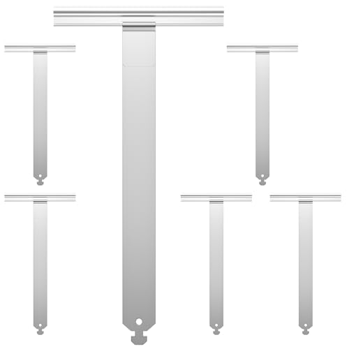 Zalava Lot de 6 Attache Tablier Quart de Tour en Tout Métal Pour Lame 8mm,L200mm Attache Tablier Souple Volet Roulant Compatible avec Tube...