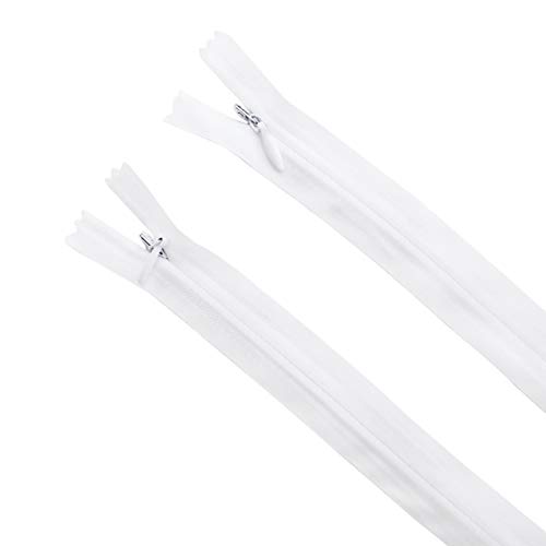 Seeking ROAM Invisible Zippers, Nylon Coil, #3, 2 Pieces (White, 16" inch) by Seeking ROAM - Used condition - US$6.99