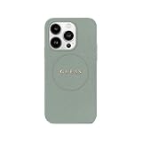 GUESS HC MAGSAFE - Anillo dorado granulado de poliuretano verde IP16 PRO