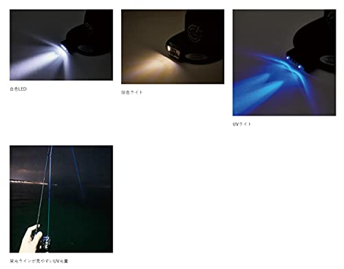 がまかつ(Gamakatsu) キャップライト LEHL60 釣り ライト USB充電 ツバ上装着 クリップライト UVライト 白 暖色 インナーキャップ 夜釣り キャンプ 散歩 ランニング 3枚目