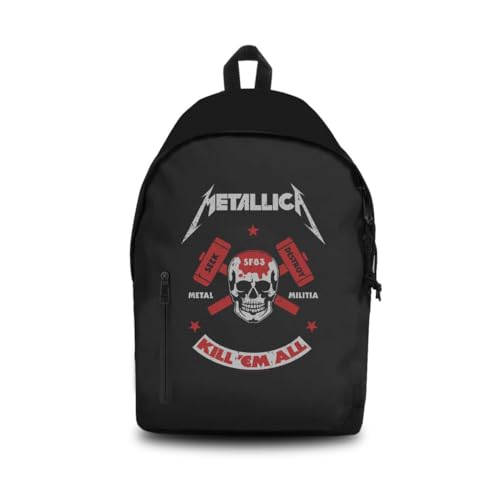 Rocksax Mochila gráfica Metallica - Kill Em All 2, Preto, One Size, Mochila