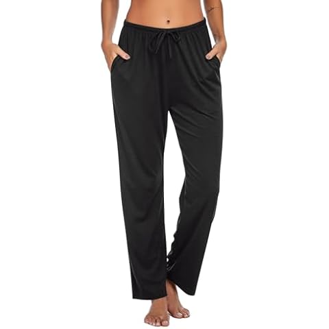 Ekouaer Women's Casual Pajama Bottoms with Pockets Cover