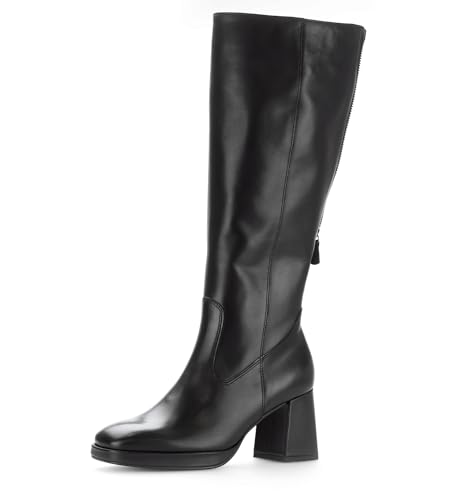 Gabor Damen Klassische Stiefel, Frauen Stiefel,Winterschuhe,uebergangsstiefel,uebergangsschuhe,lederstiefel,Boots,schwarz,38 EU / 5 UK