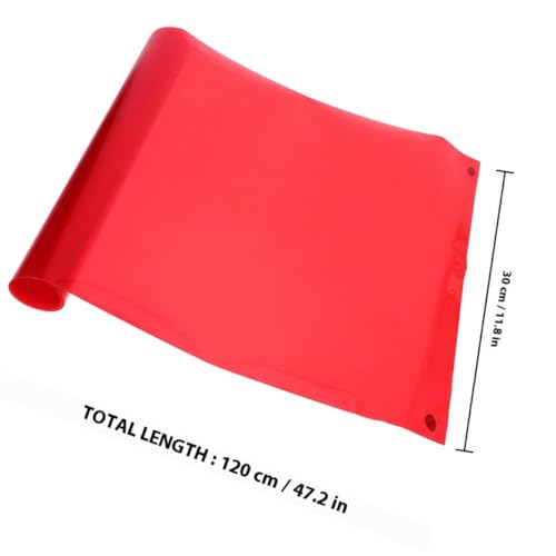 Vinilo para faros SHINEOFI rojo resistente a salpicaduras con capas de PVC protector 2