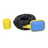 LUCKDANO Schwimmerschalter, 15 M Kabel, Wasserstandsregler mit IP68-Schutz, für Pool-Ölsumpf, Schwache Säure, Schwache Basenflüssigkeit