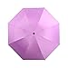 Produktbild Folding Reverse-Regenschirm-Regen Frauen Männer Big Windsicher Schwarz Coating Sonnenschirme, for Geschenke Parasol Automatische Business Control Vollautomatische Regenschirm (Color : Purple)