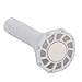 Buachois Turbo Fan Long Nozzle,Turbo Fan Accessories Magnetic Small Mouth Long Nozzle with Rubber Ring Industrial Turbofan Nozzle Replacement Parts (White)