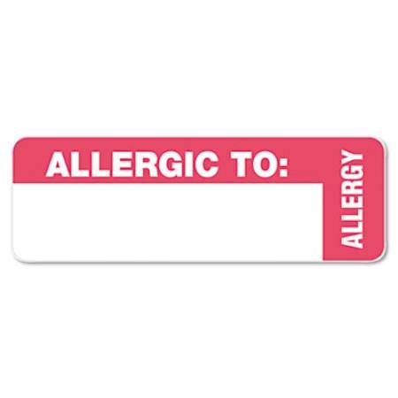 Alimed Medical Labels for Allergy Warnings -1 Roll