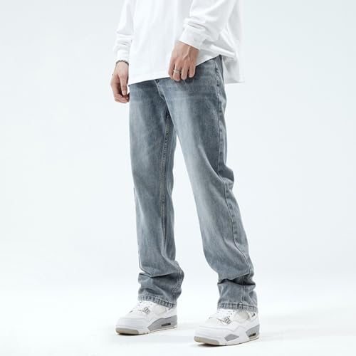 Jeans Pants Trousers Denim Spring and Autumn Men's High Street Loose Retro Look Thin Wide Leg Floor2