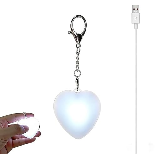 Rechargeable LED Purse Light | 2.8" Automatic Sensor Handbag Light, Heart-Shaped Interior Light for Purses | Essential Accessories for Women, Girls & Moms