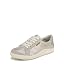 Metallic Oyster Grey Faux Leather
