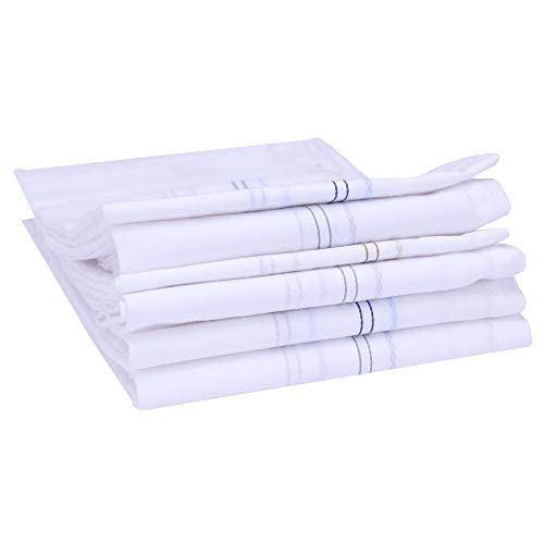 SUPER SHOP 100% Cotton Premium Collection Handkerchiefs Hanky For Men - Pack of 6 (Made in India)-picture-46
