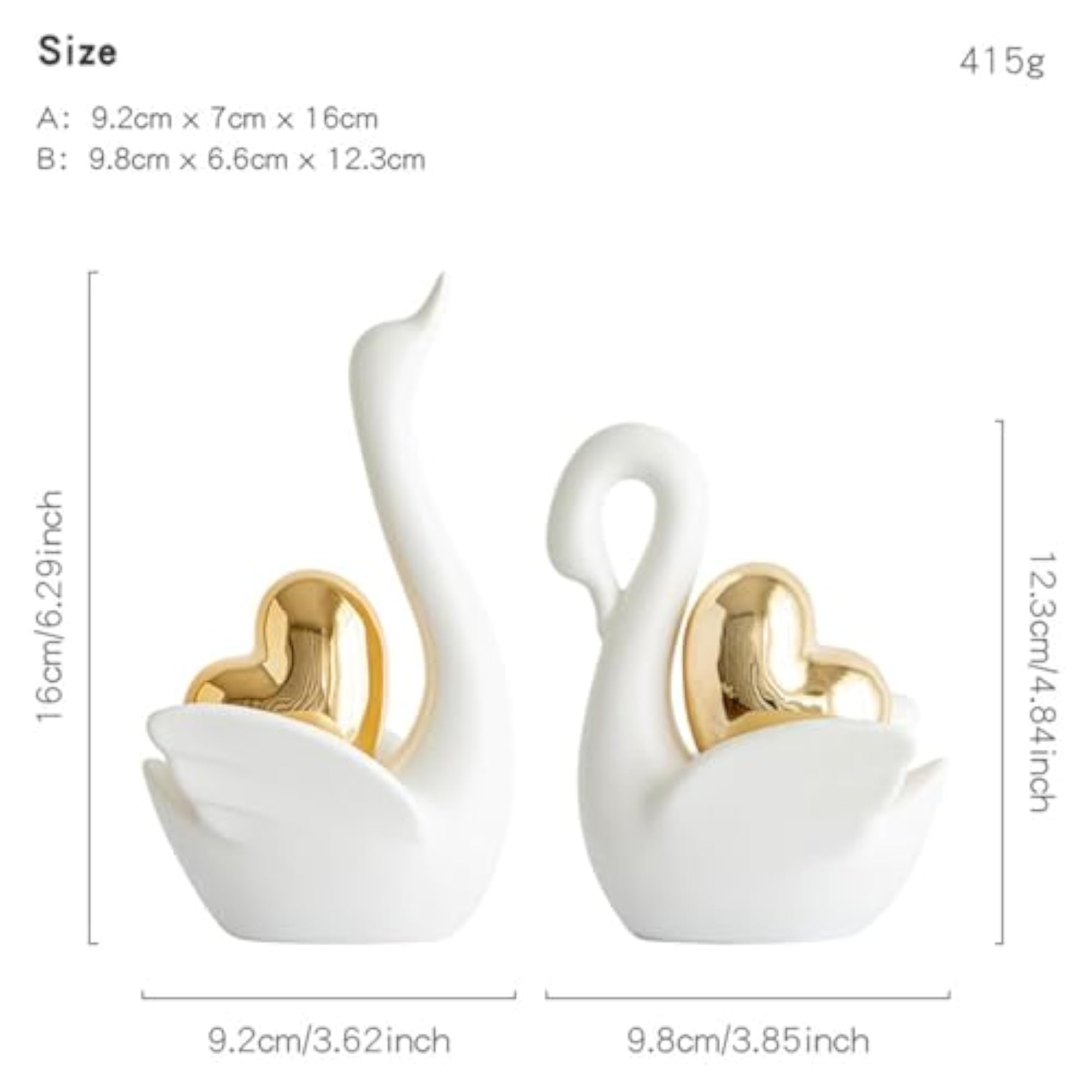 Elegant Swan Display Stand Organizer, Home Decor