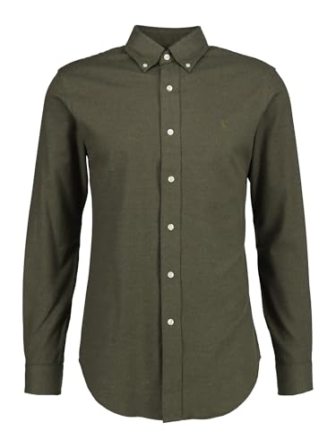 Image of Ralph Lauren Polo Shirt in Twill Quality - M Olive