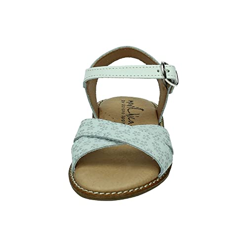 Sandales fille blanches FLORECILLES 403 confortables pour mariage - 2
