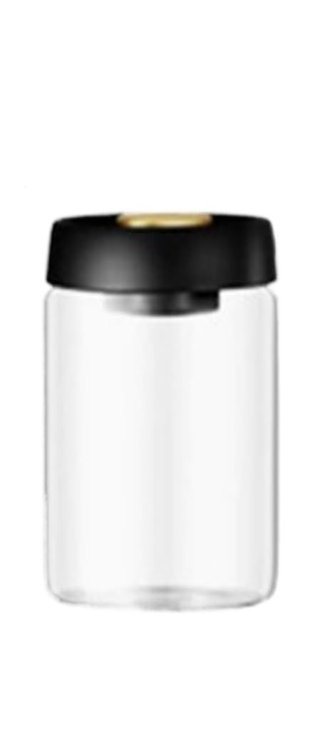 ZNJAMN 1PCS Vacuum Sealed Glass Coffee Bean Jar Kitchen Moisture Proof Storage Canister For Tea Rice Peanuts Nuts for Pickling(900ML)